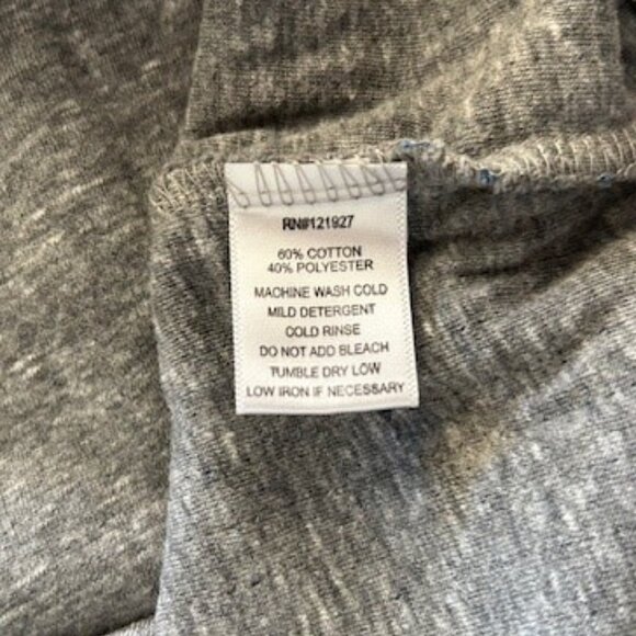 Johnnie-O 1/4 Zip Pullover Mens 2XL Long Sleeve Cotton/Poly Gray w/Blue Stripe - Picture 14 of 14